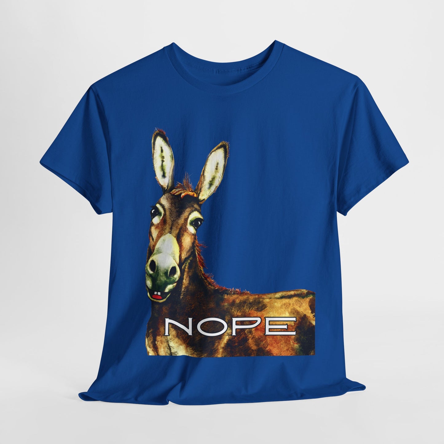 Teen/Adult Unisex NOPE Tee – Funny Animal Shirt for Mood Managers, Introverts & Professional Boundary-Setters