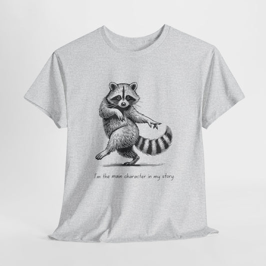 Teen/Adult Unisex Main Character Raccoon Tee – Starring: Me