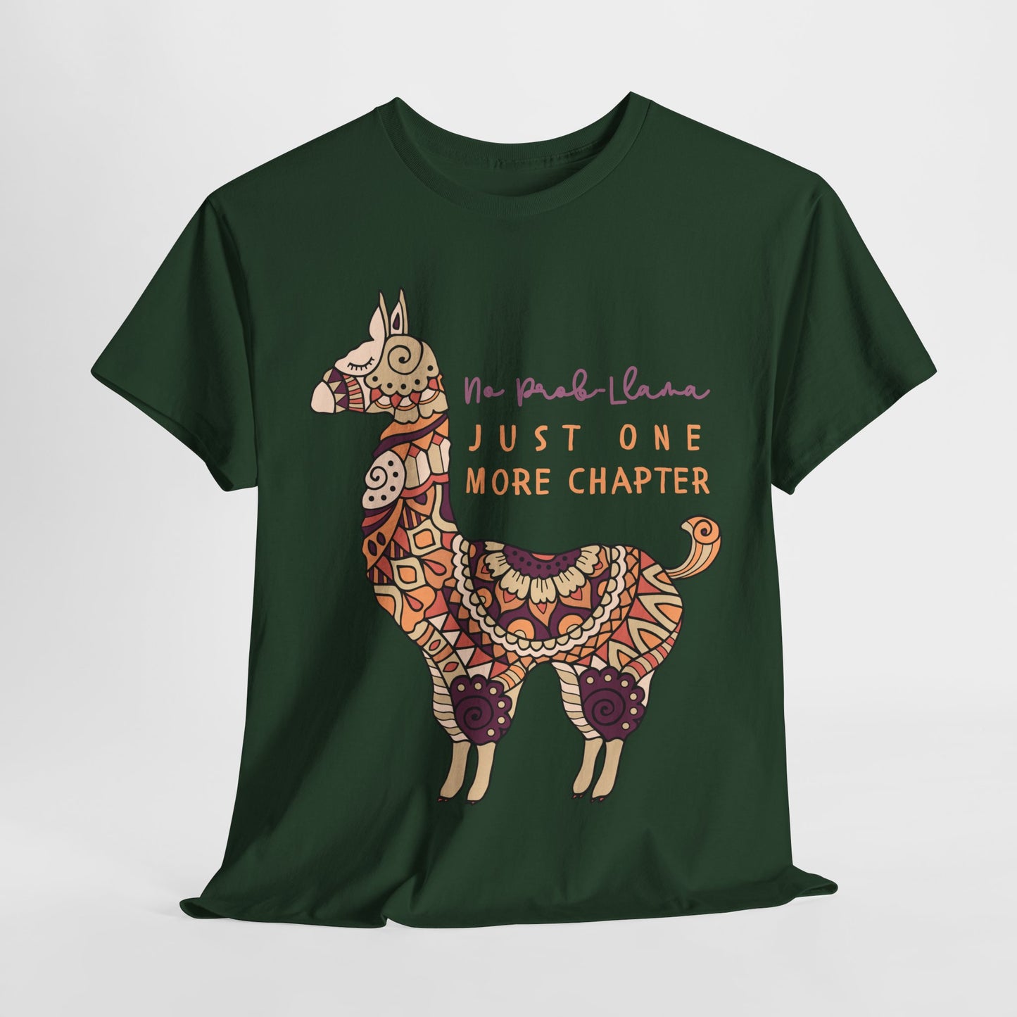Teen/Adult Unisex No Prob-Llama Just One More Chapter Tee