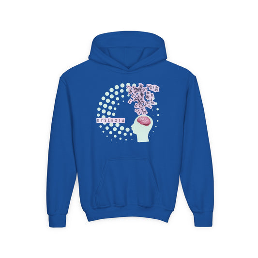 Youth Dyslexia Awareness Hoodie – Different, Not Less