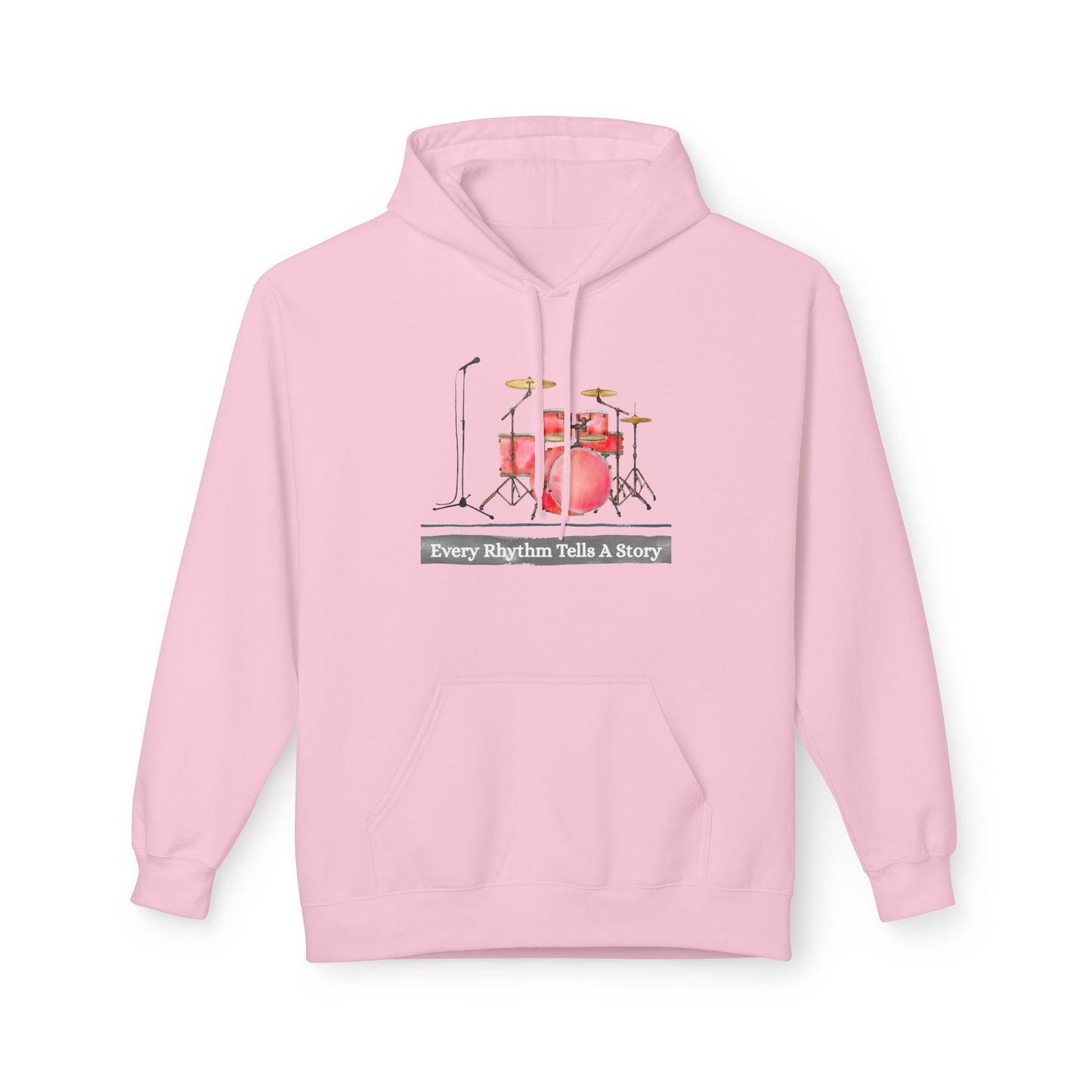 Teen/Adult Unisex Every Rhythm Tells a Story Hoodie, Music and Reading Design
