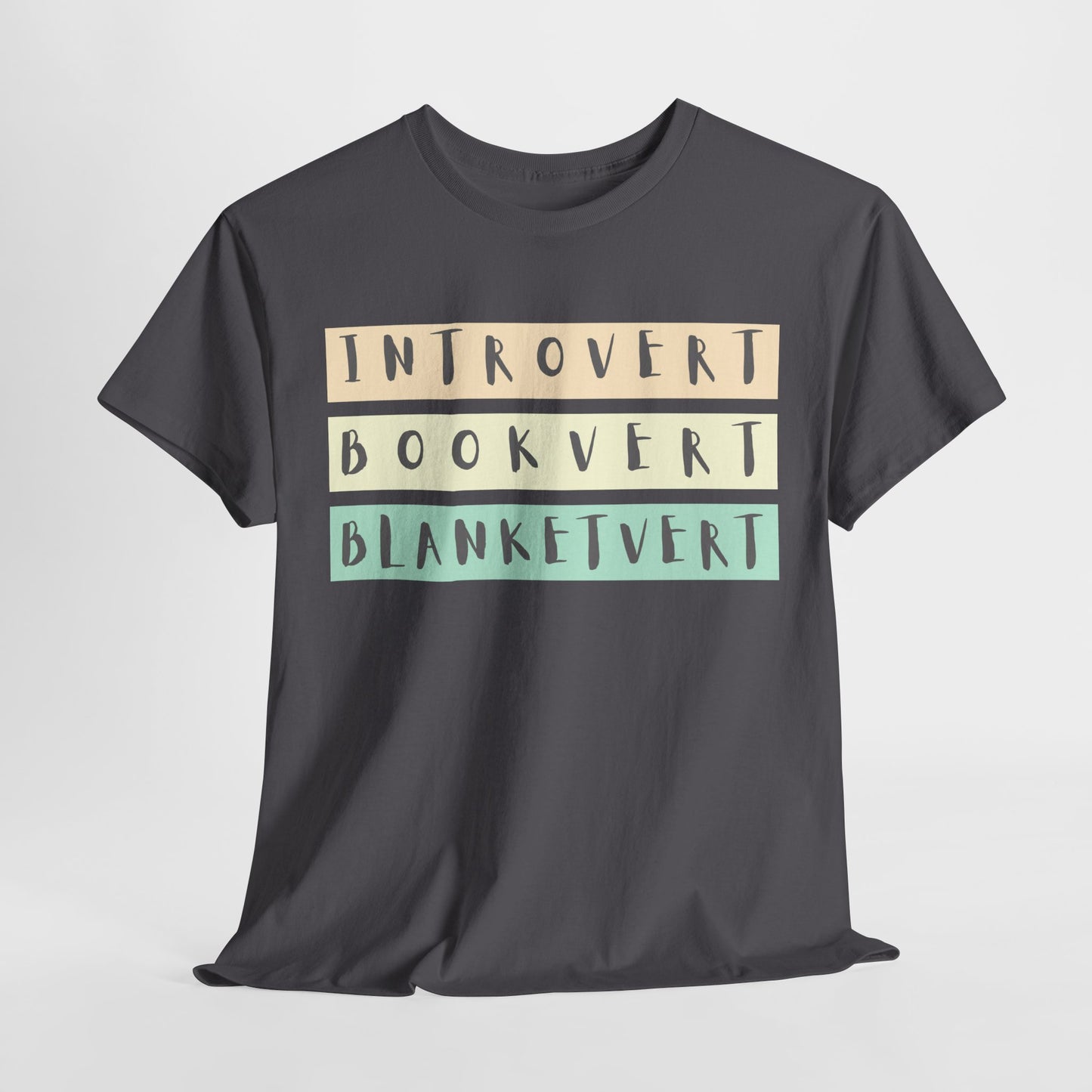 Teen/Adult Unisex Tee – Introvert. Bookvert. Blanketvert.