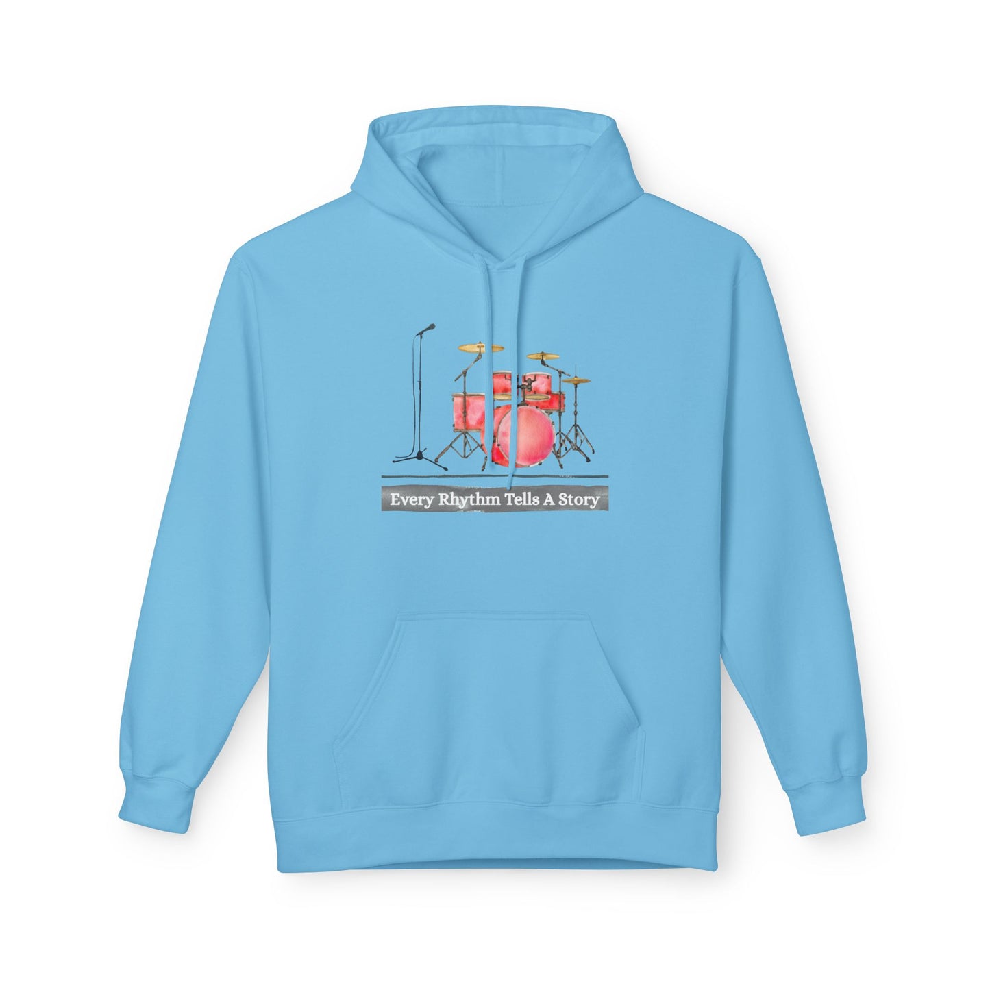 Teen/Adult Unisex Every Rhythm Tells a Story Hoodie, Music and Reading Design