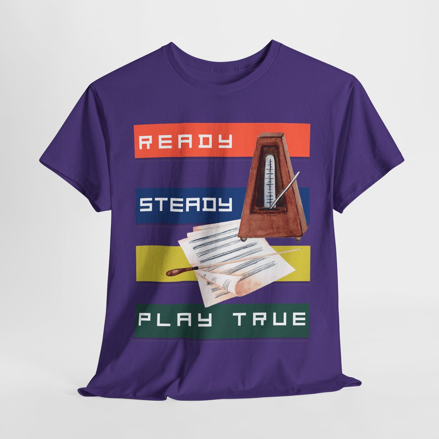 Teen/Adult Unisex Ready Steady Play True Tee – For Music Lovers & Storytellers in Sync