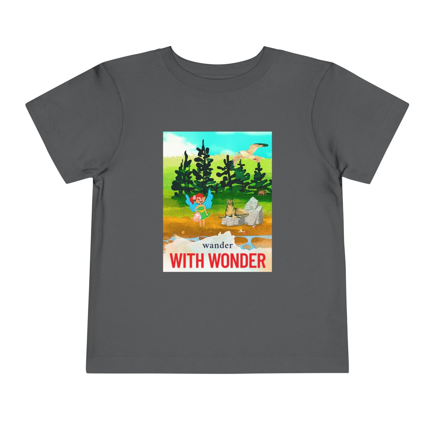 Toddler Wander With Wonder Tee – Mei-Mei Nature Adventure Shirt for Curious Hearts