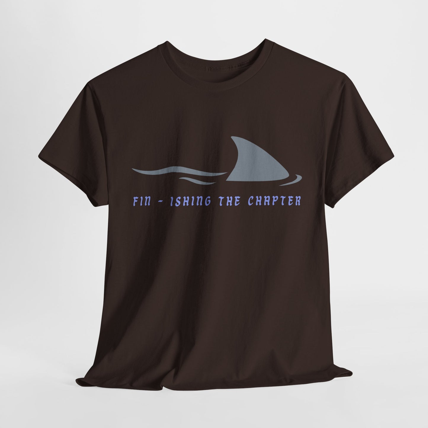 Teen/Adult Unisex Fin-ishing the Chapter – Shark Reader Tee for Book Devourers