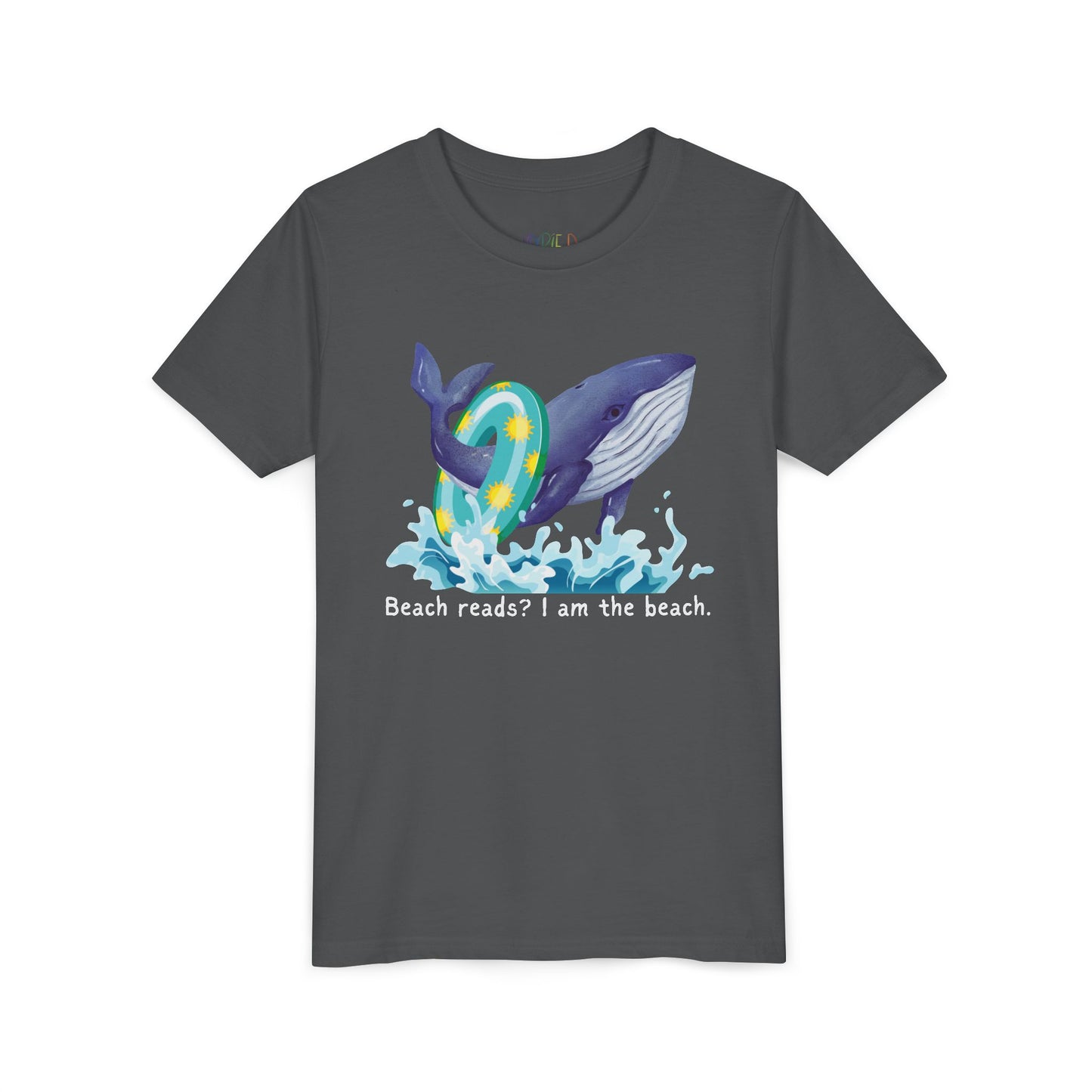 Youth Beach Reads? I Am the Beach Tee – Whale Shirt for Kids Who Make Waves