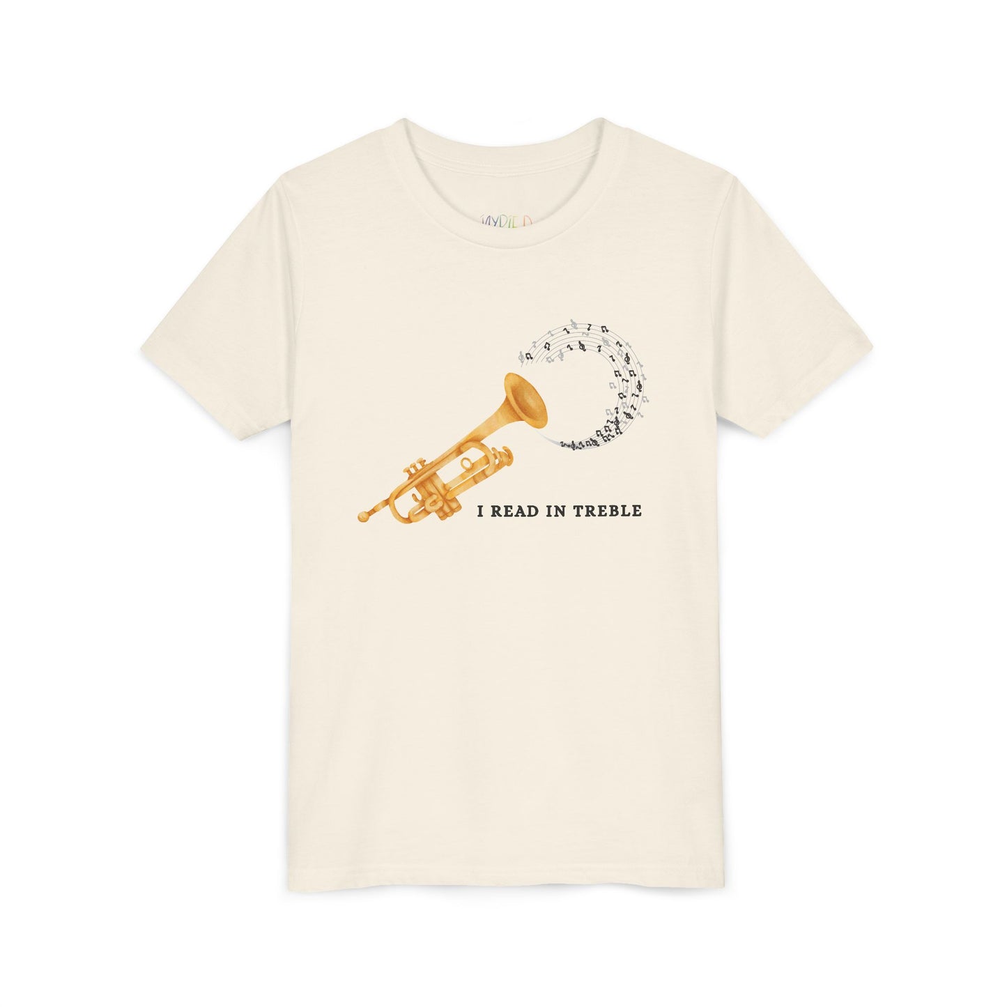 Youth I Read in Treble Tee – Musical Pun Shirt for Bookish Band Kids