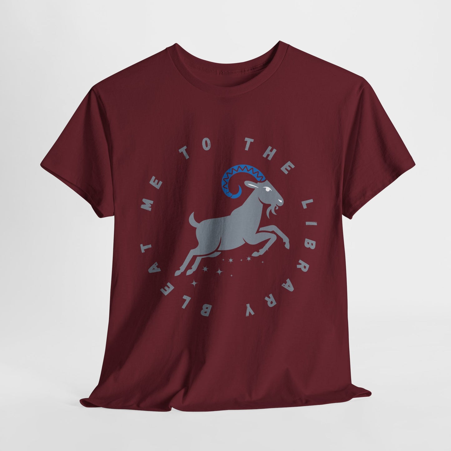 Teen/Adult Unisex – Bleat Me to the Library Goat Tee