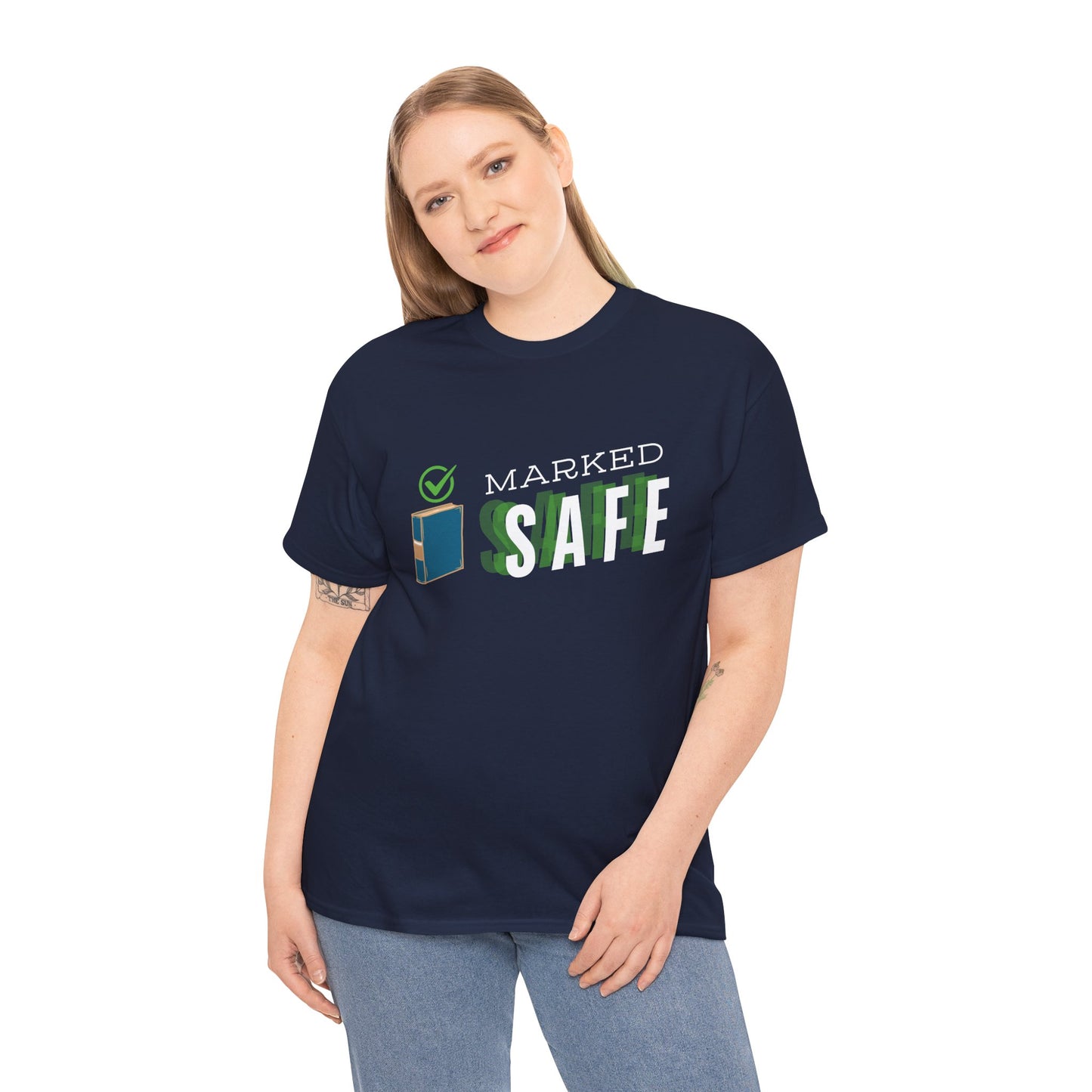 Teen/Adult Unisex Tee â€“ Marked Safe by the Book