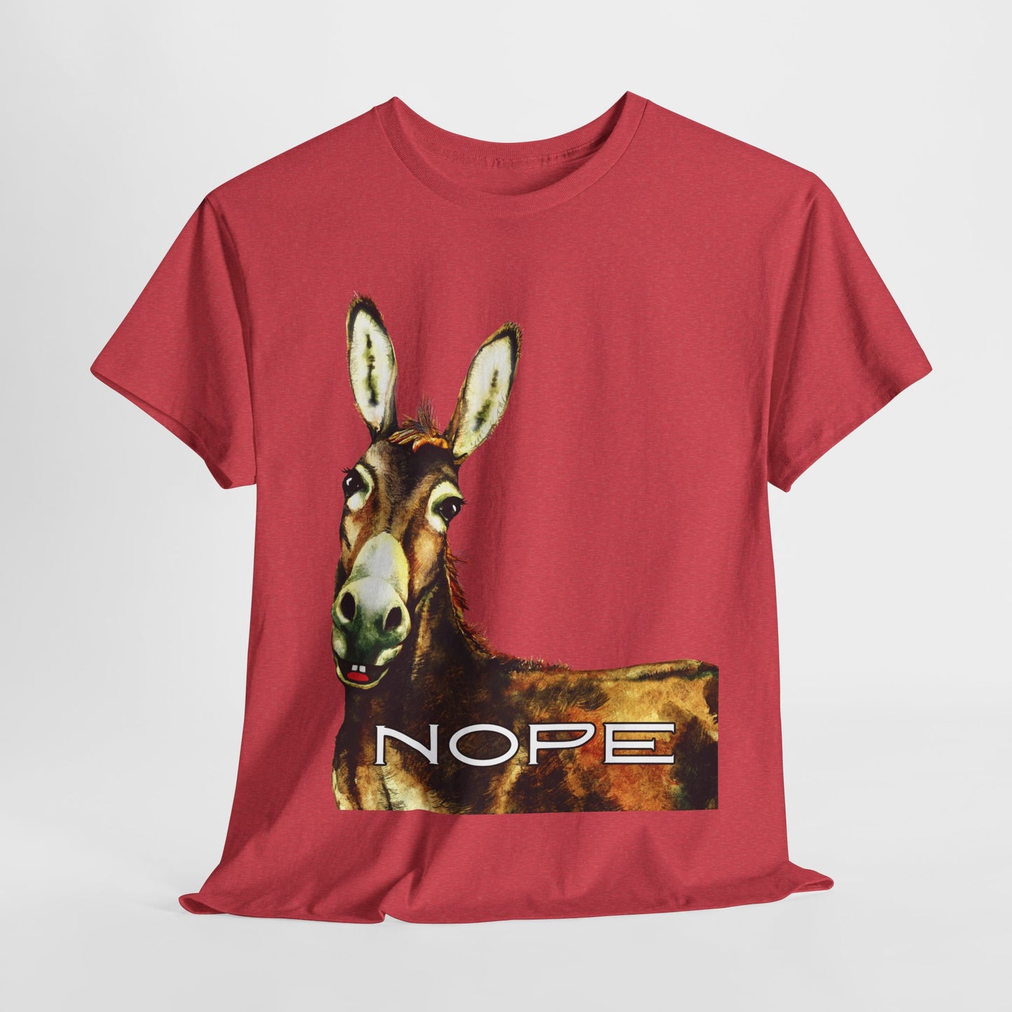 Teen/Adult Unisex NOPE Tee – Funny Animal Shirt for Mood Managers, Introverts & Professional Boundary-Setters