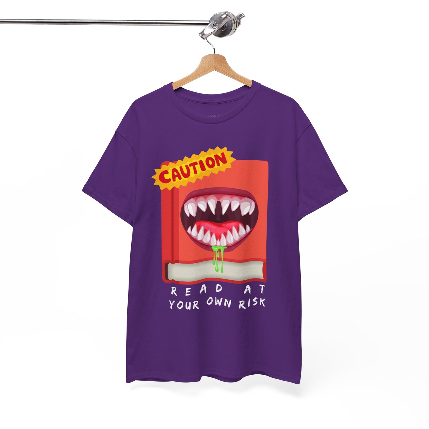 Teen/Adult Unisex Read at Your Own Risk Tee â€“ A Warning for Thrill-Seeking Readers