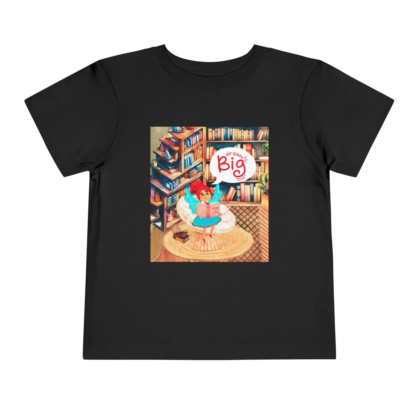 Toddler Dream Big Tee – Mei-Mei Book Nook Shirt for Little Visionaries