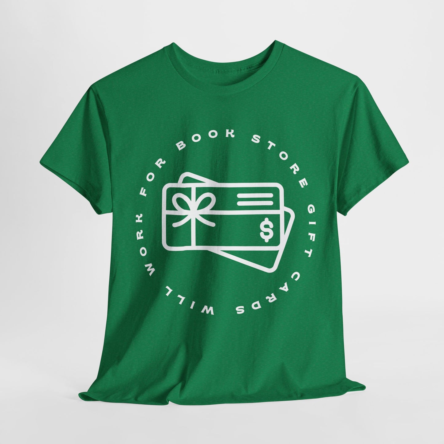 Teen/Adult Unisex Tee – Will Work for Bookstore Gift Cards