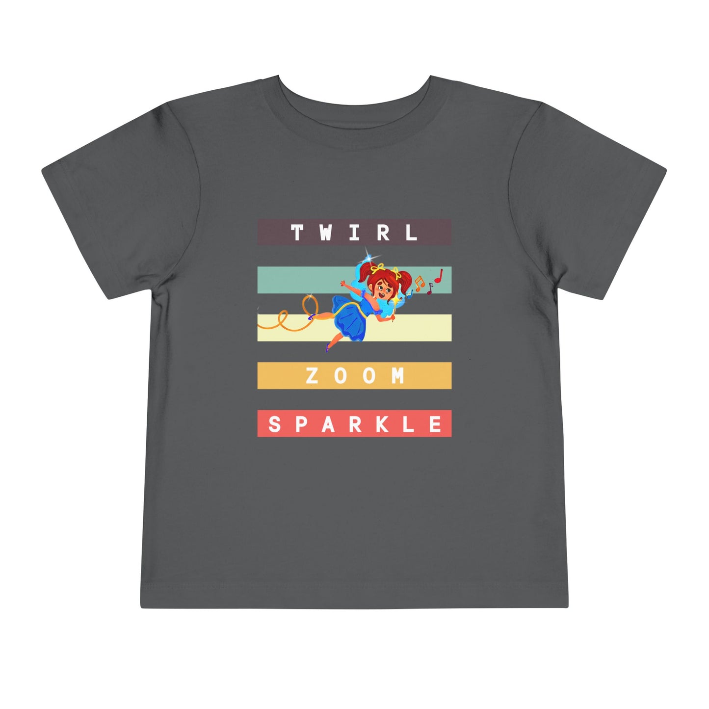 Toddler Twirl Zoom Sparkle Tee – Mei-Mei Movement Shirt for High-Energy Kids