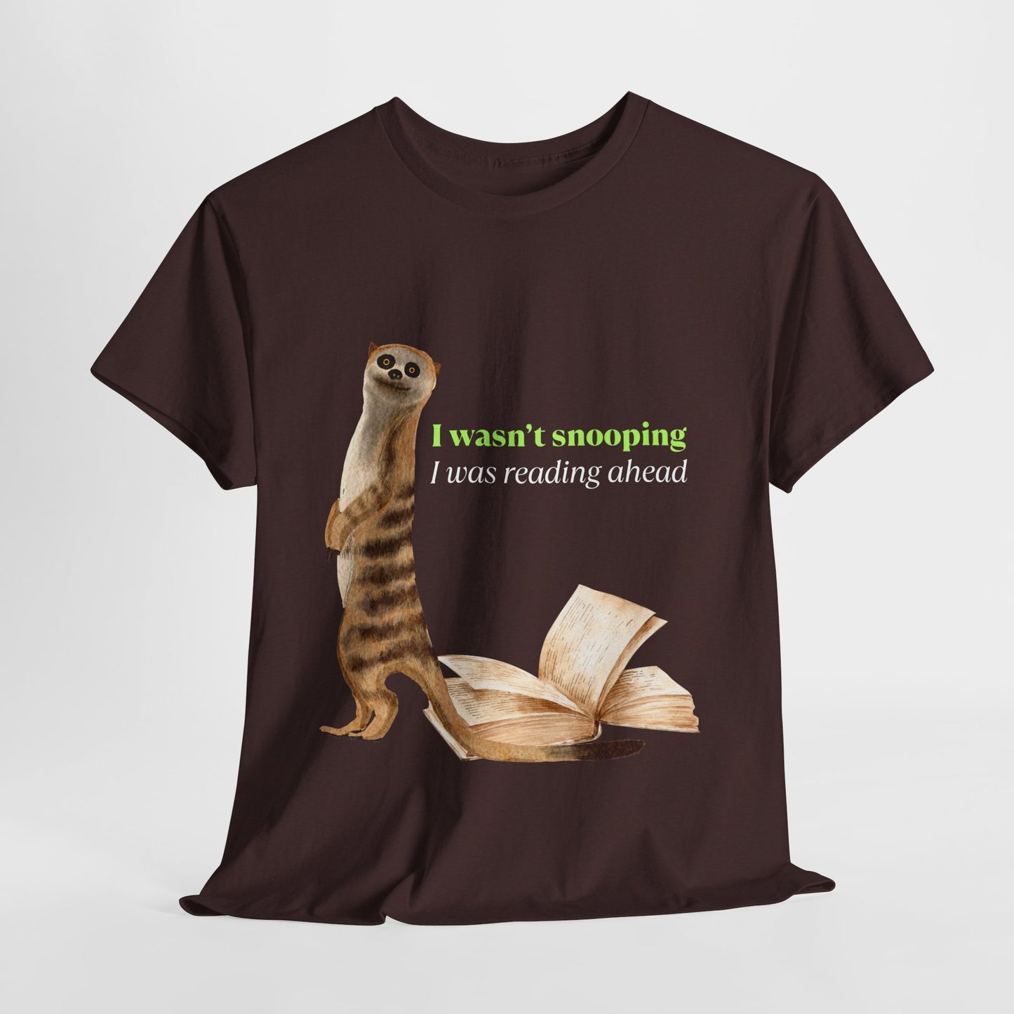 Teen/Adult Unisex Sneaky Reader Tee – For Curious Minds & Page Peekers