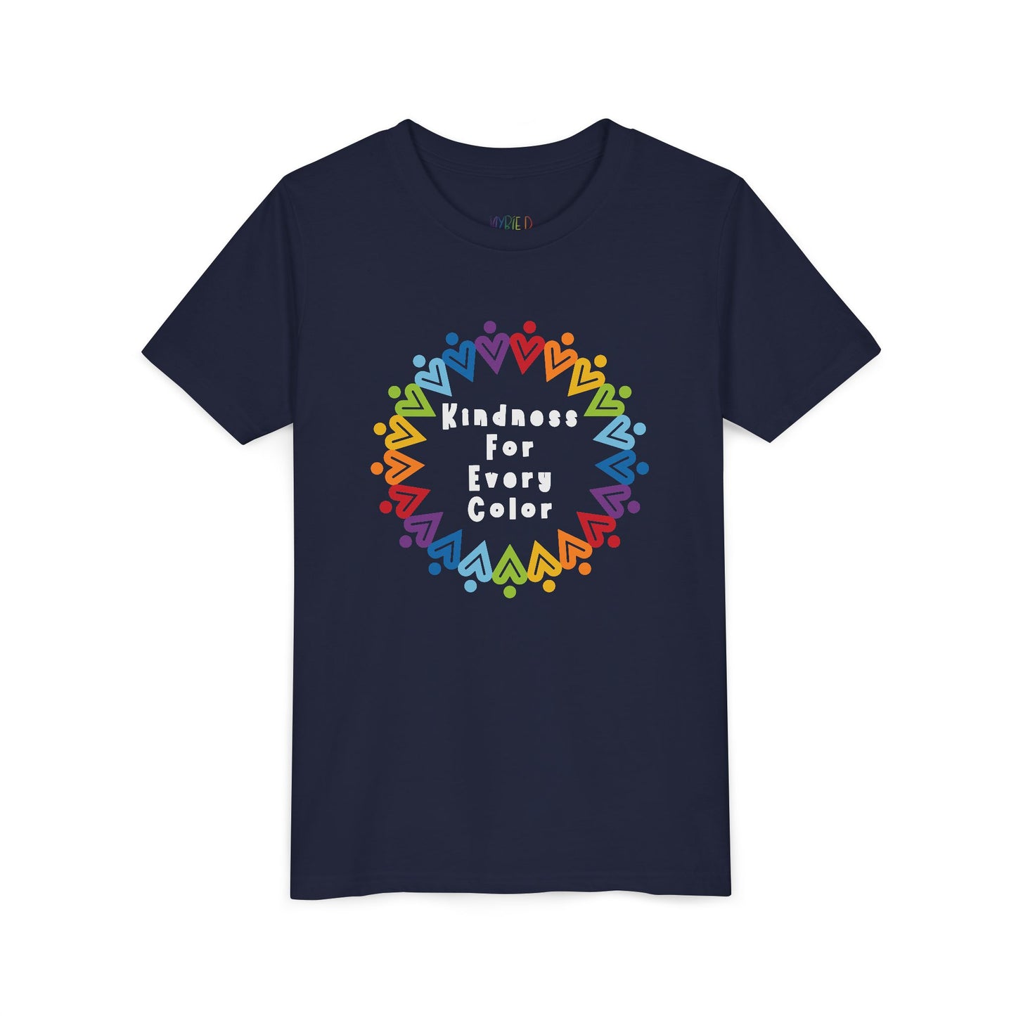 Youth Kindness For Every Color Tee – Celebrate What Makes Us Shine