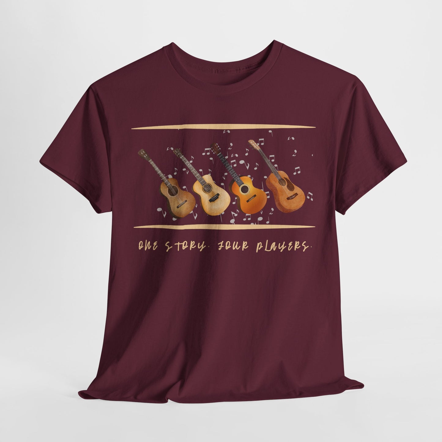 Teen/Adult Unisex One Story, Four Players Tee – Harmony in Every Note