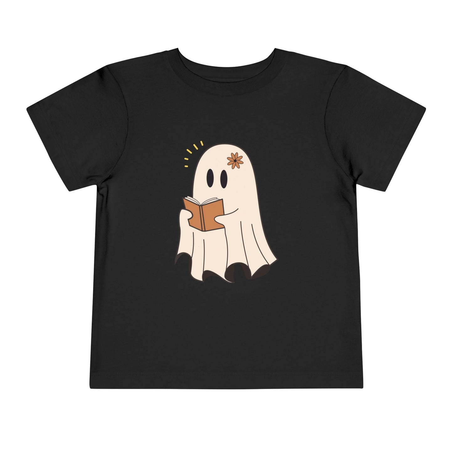 Toddler Reading Ghost Tee – Cute Spooky Season Shirt