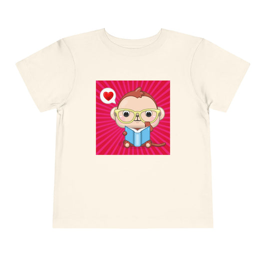 Toddler Love to Read Monkey Tee – Sweet & Smart for Little Learners