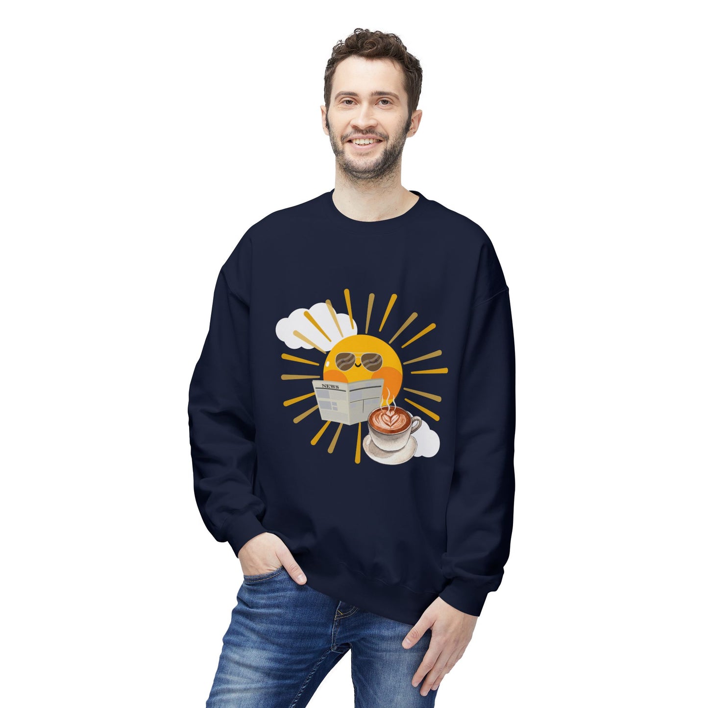 Teen/Adult Unisex Sunny Morning Reader Sweatshirt