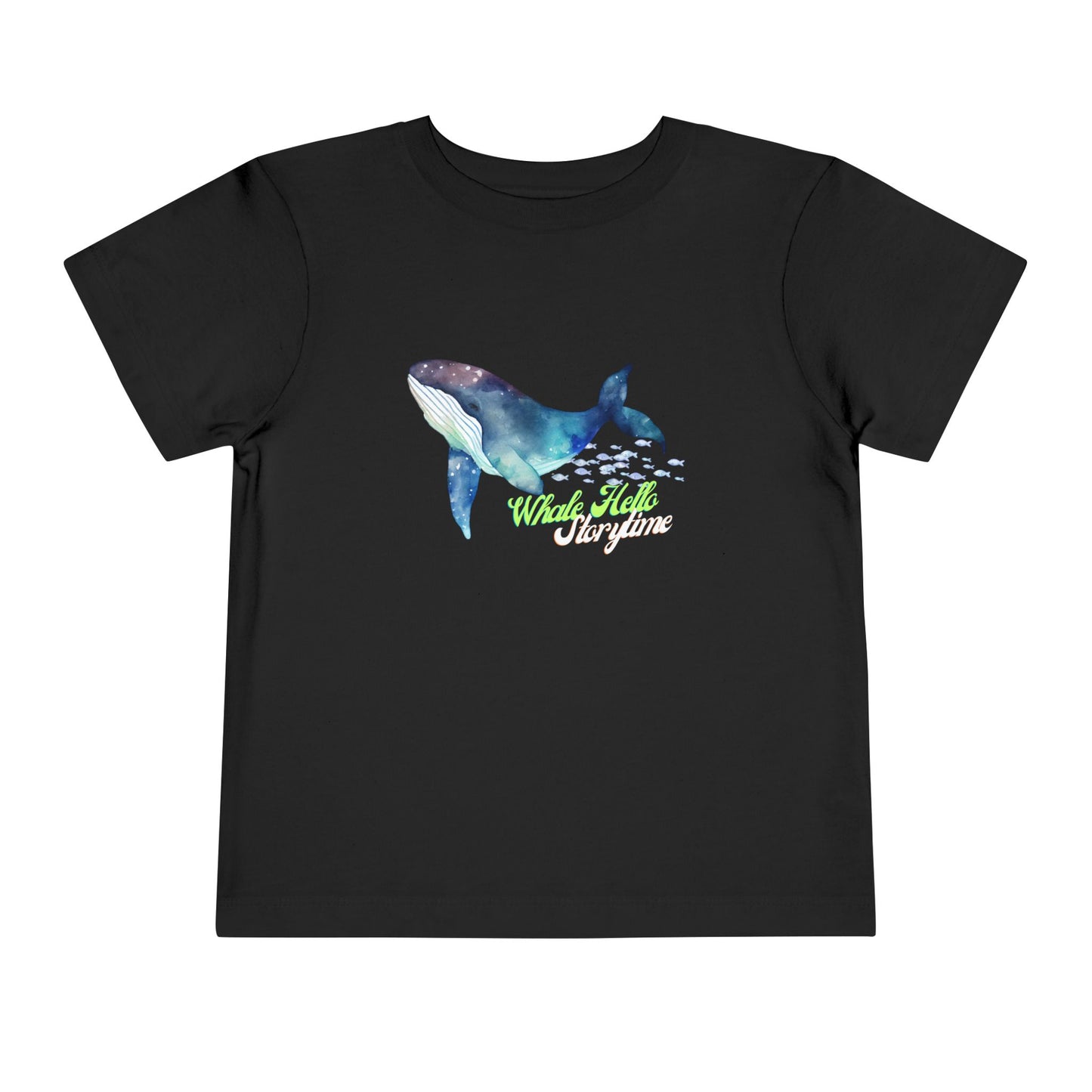 Toddler Whale Hello Storytime Tee – Cosmic Whale Shirt for Readers & Dreamers