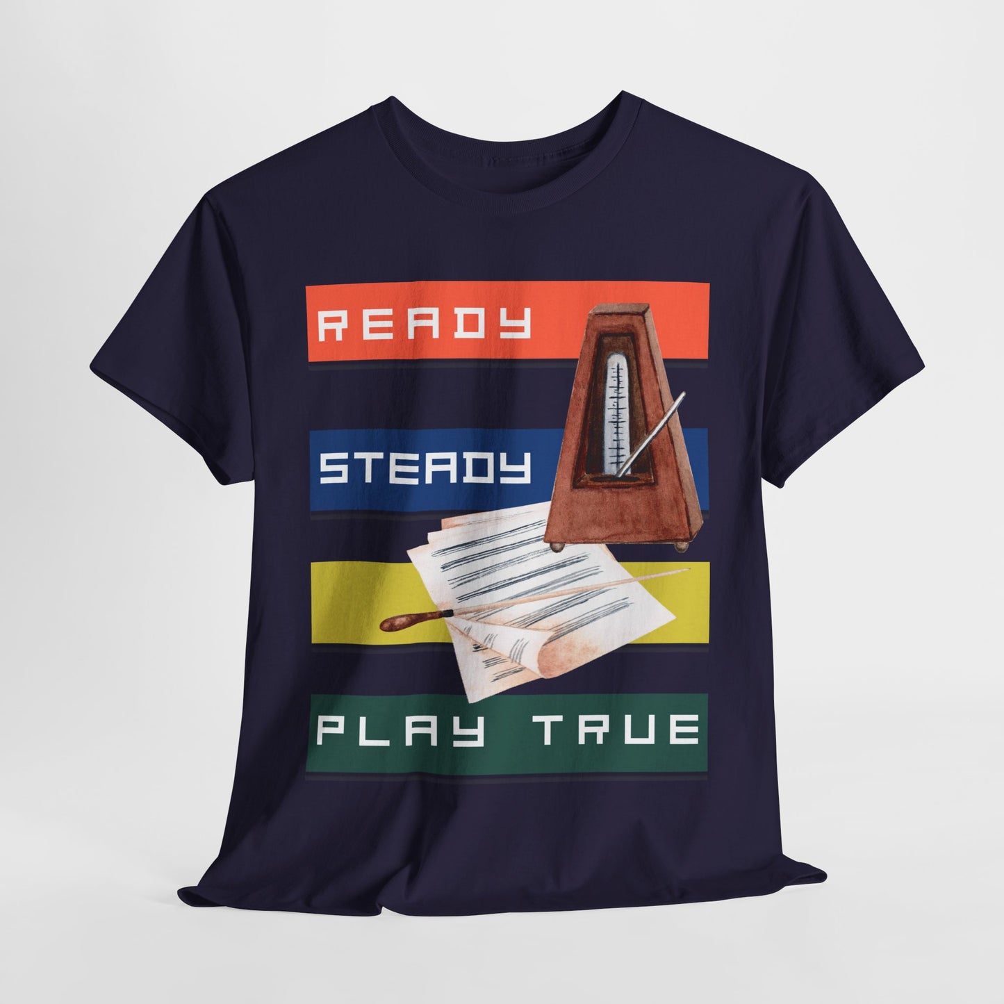 Teen/Adult Unisex Ready Steady Play True Tee – For Music Lovers & Storytellers in Sync