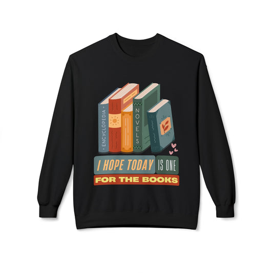Teen/Adult Unisex One for the Books Sweatshirt – Retro Reader Design for Book Lovers