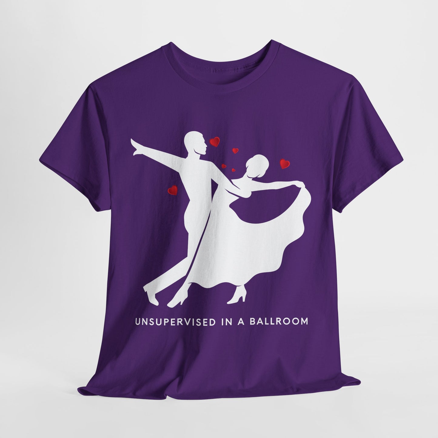 Teen/Adult Unisex “Unsupervised in a Ballroom” T-Shirt – Bold & Bookish Romance Apparel