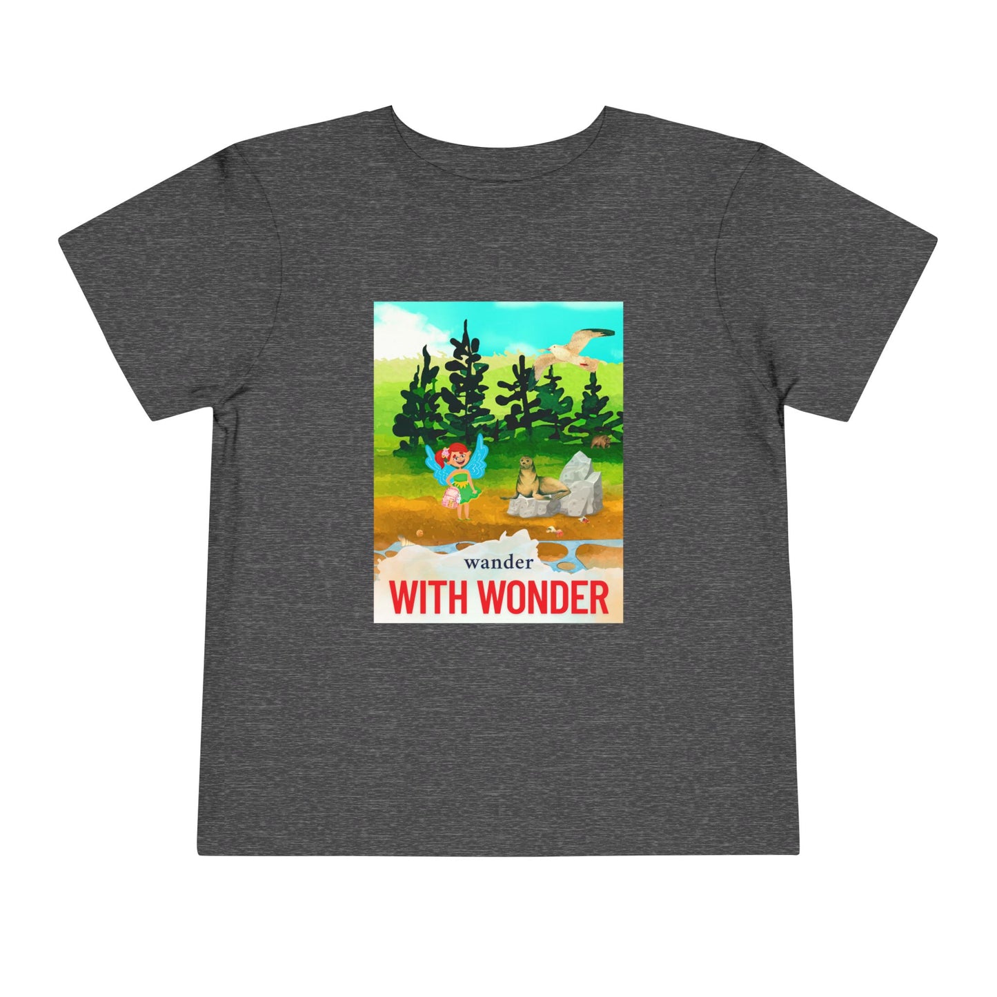 Toddler Wander With Wonder Tee – Mei-Mei Nature Adventure Shirt for Curious Hearts