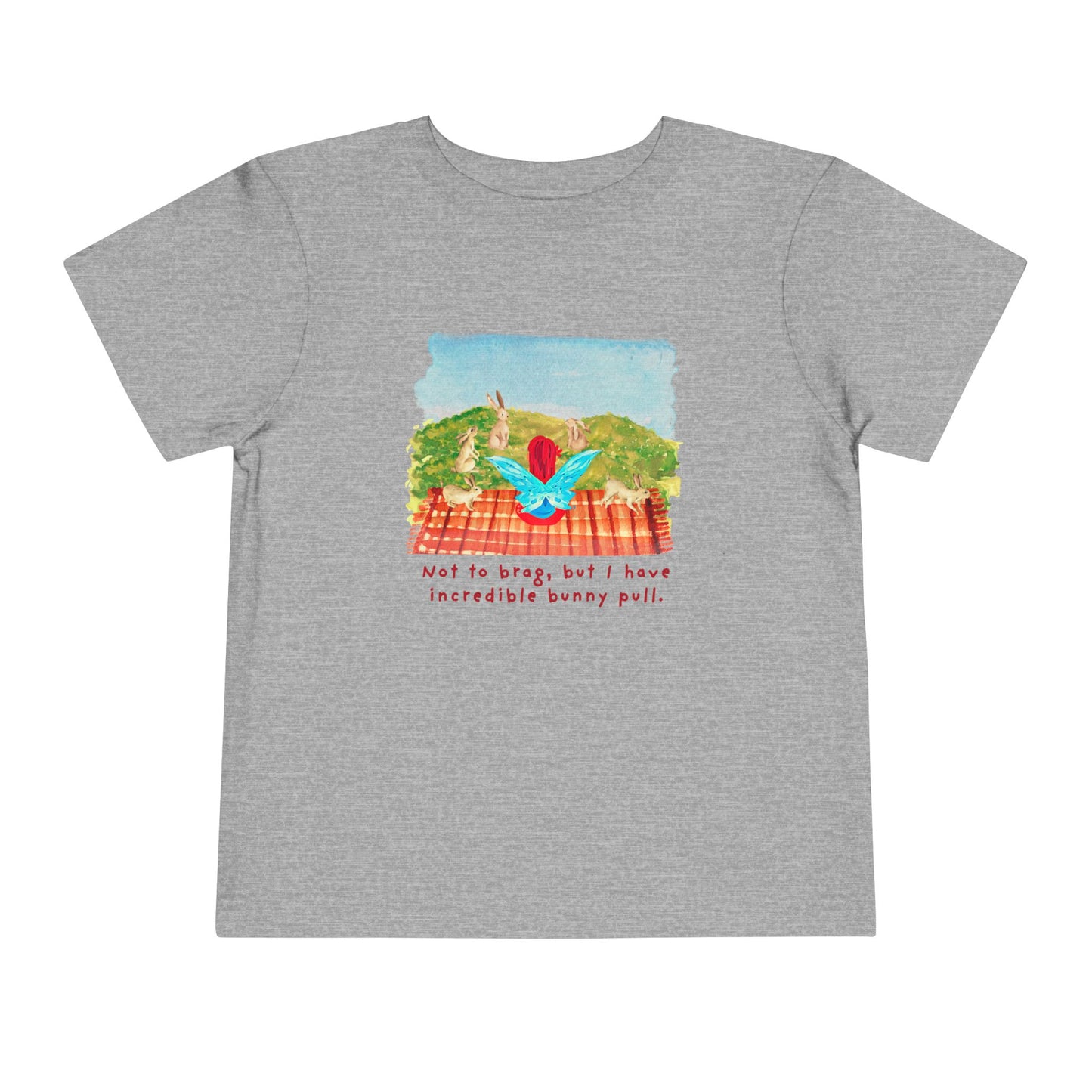 Toddler Bunny Pull Tee – Mei-Mei Funny Spring Shirt for Animal-Loving Kids