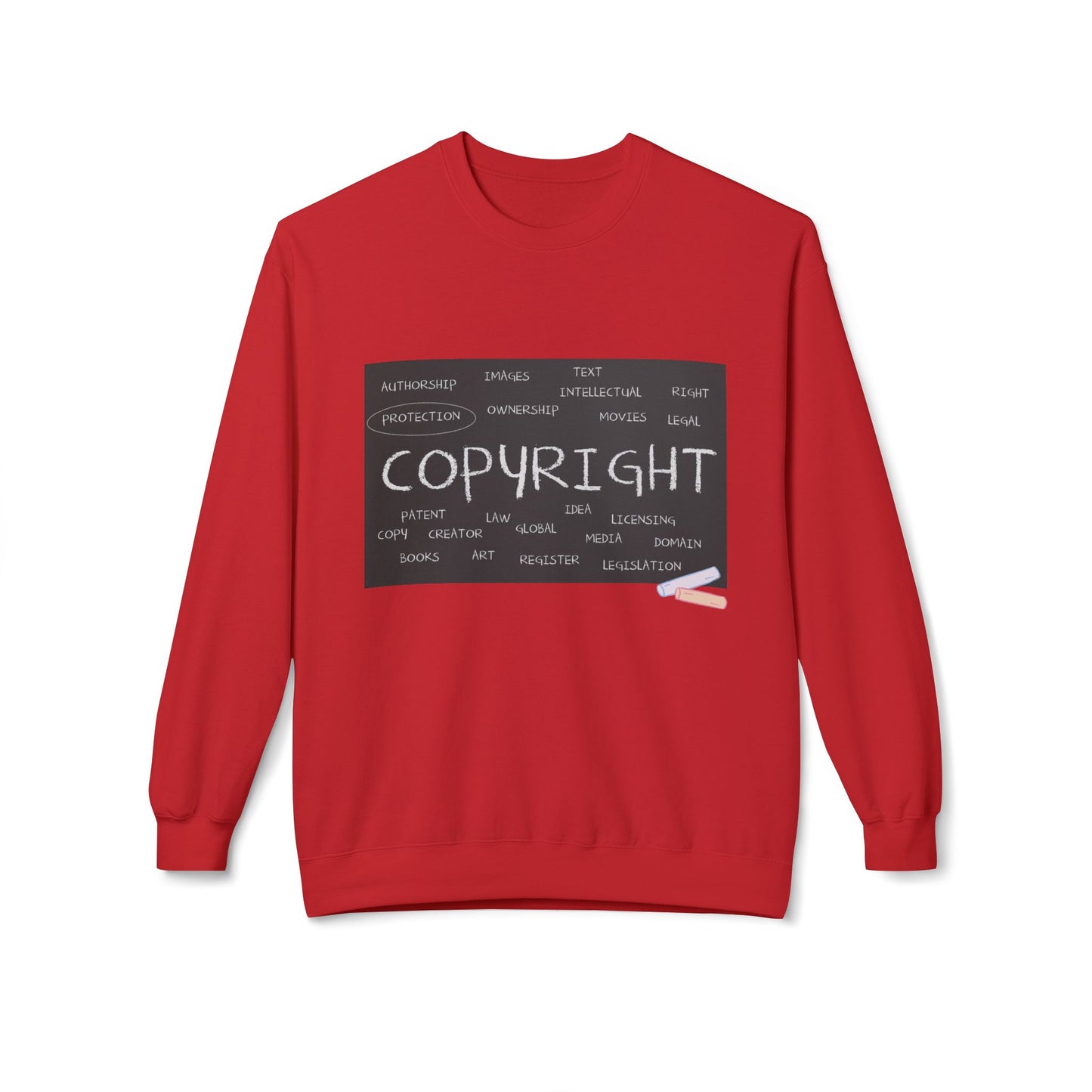 Teen/Adult Unisex Copyright Sweatshirt – Creative Rights Design for Artists, Writers, and Innovators