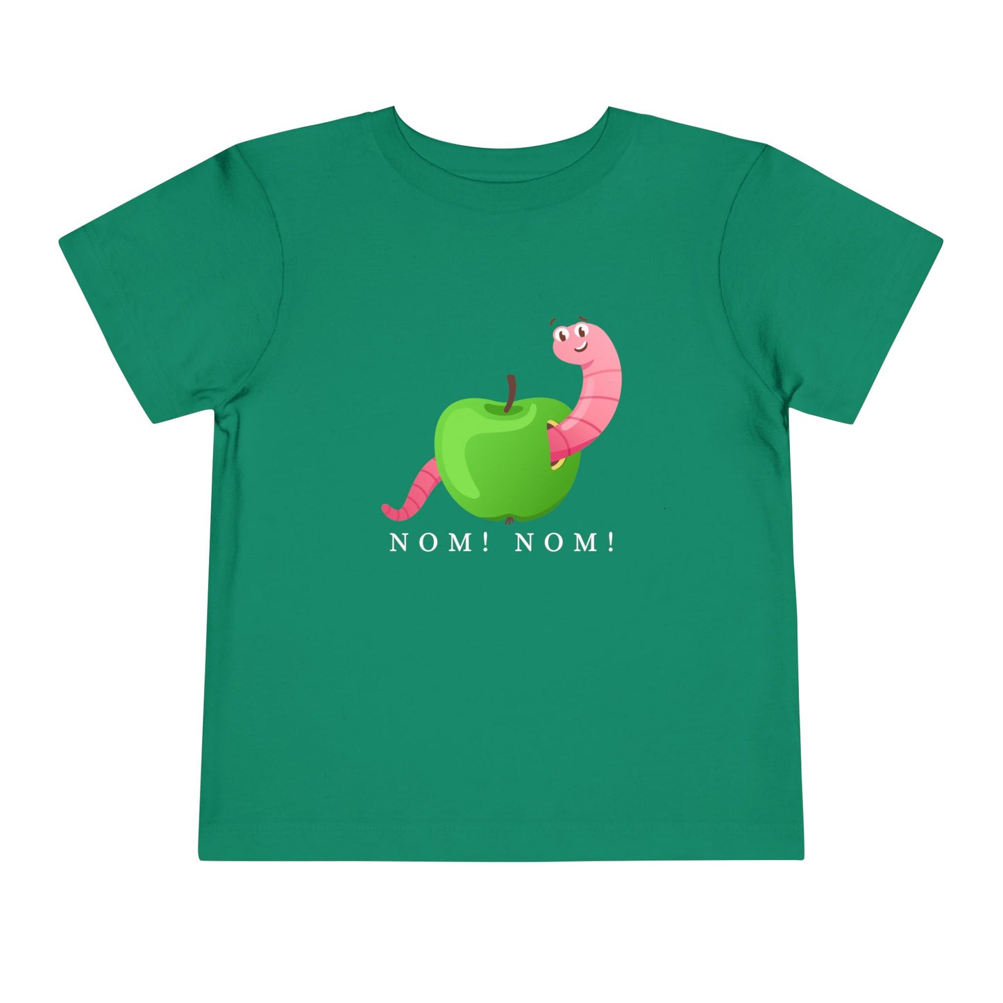 Toddler Nom Nom Tee – Silly Snack Time Shirt with a Hungry Worm Twist