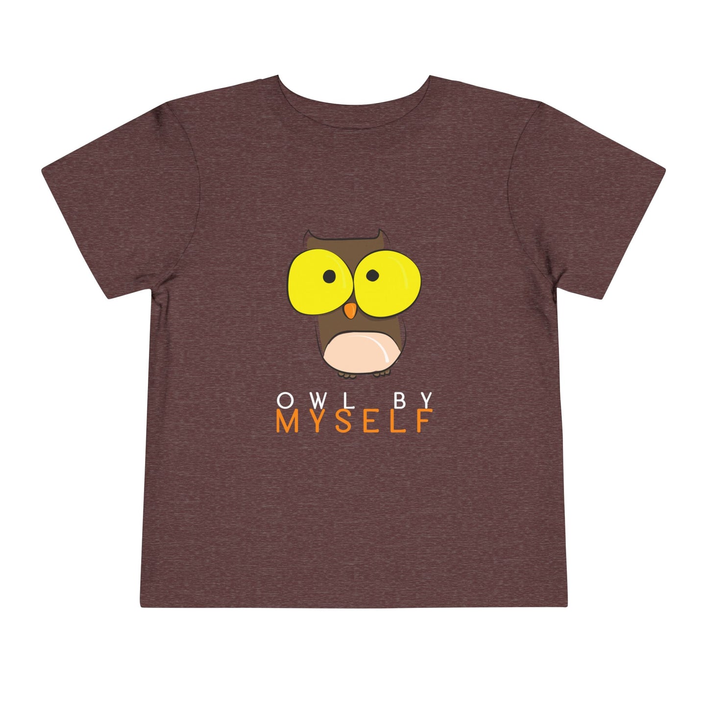 Toddler Owl By Myself Tee – Funny Introvert Owl Shirt for Independent Kids