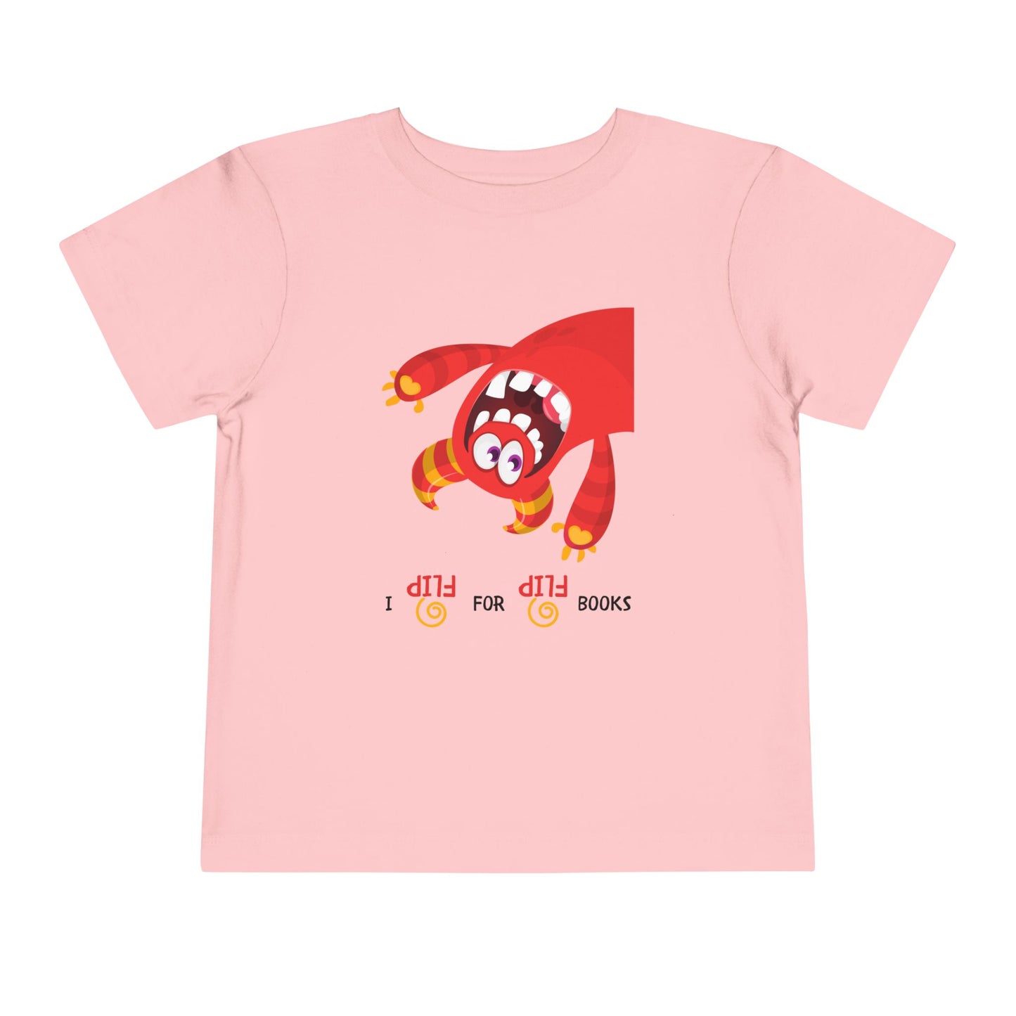 Toddler I Flip for Books Tee