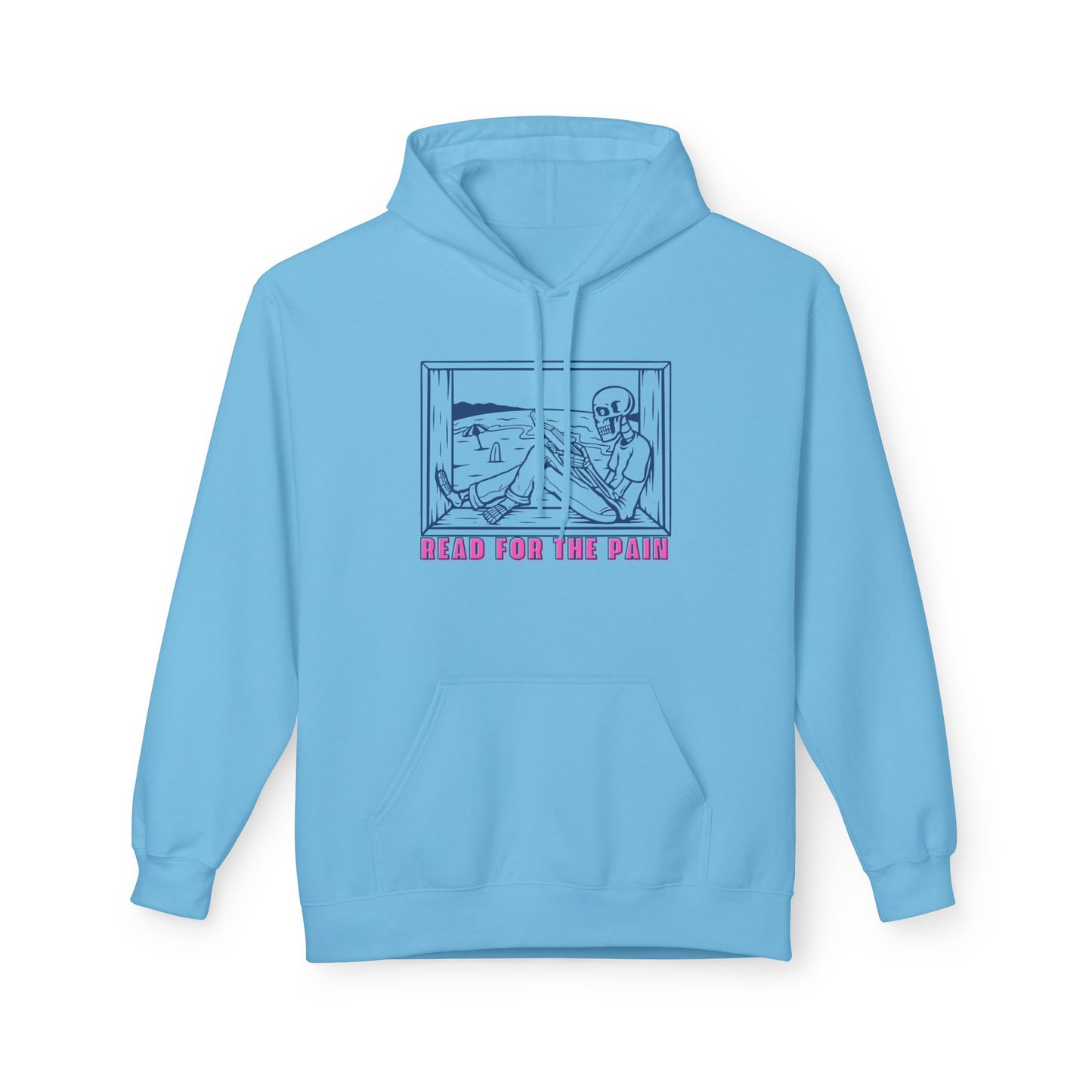 Teen/Adult Unisex Read for the Pain Neon Skeleton Hoodie