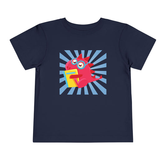 Toddler Reading Dragon Tee – Fierce Fun for Little Book Lovers