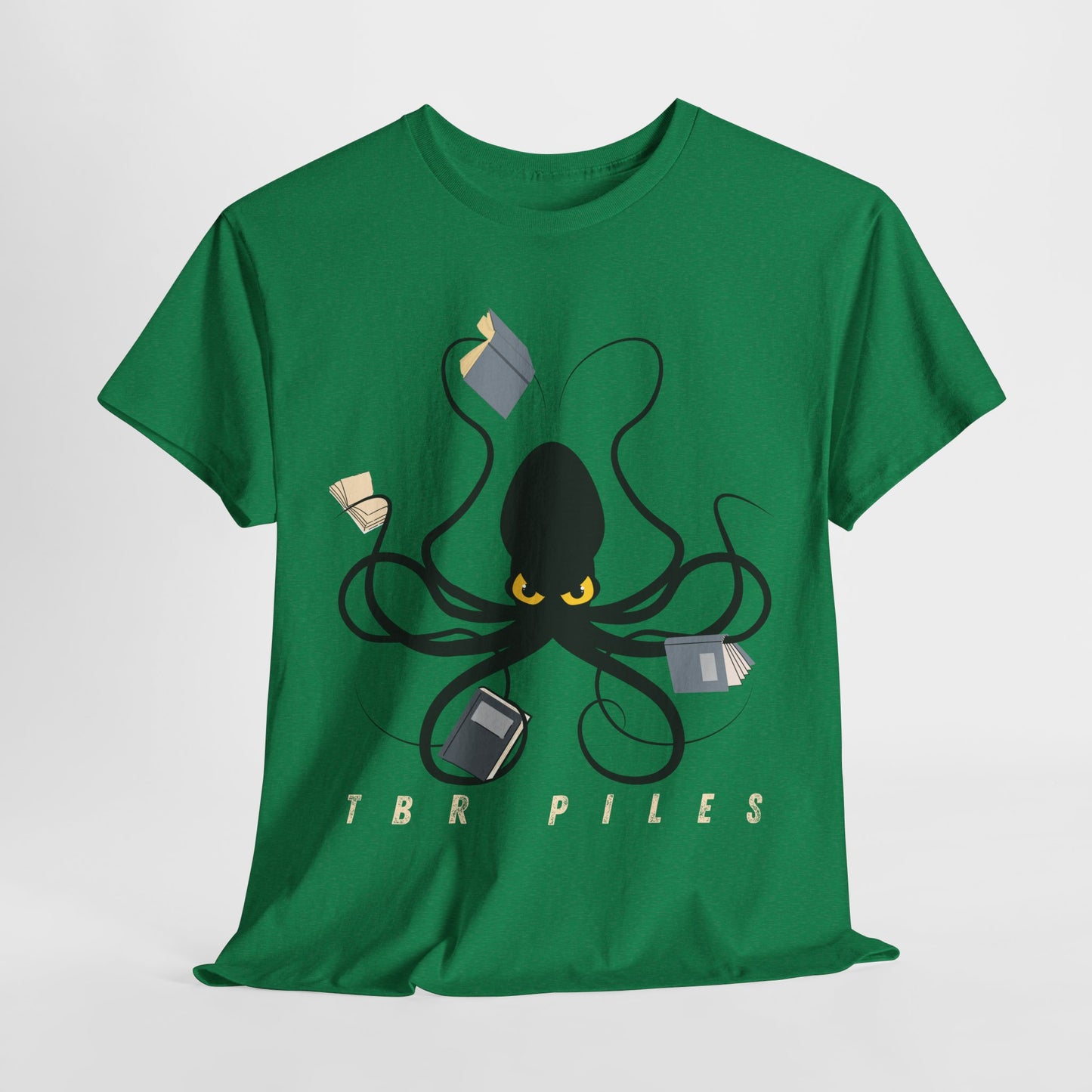 Teen/Adult Unisex “TBR Piles” Tee – Eight Arms, Still Not Enough