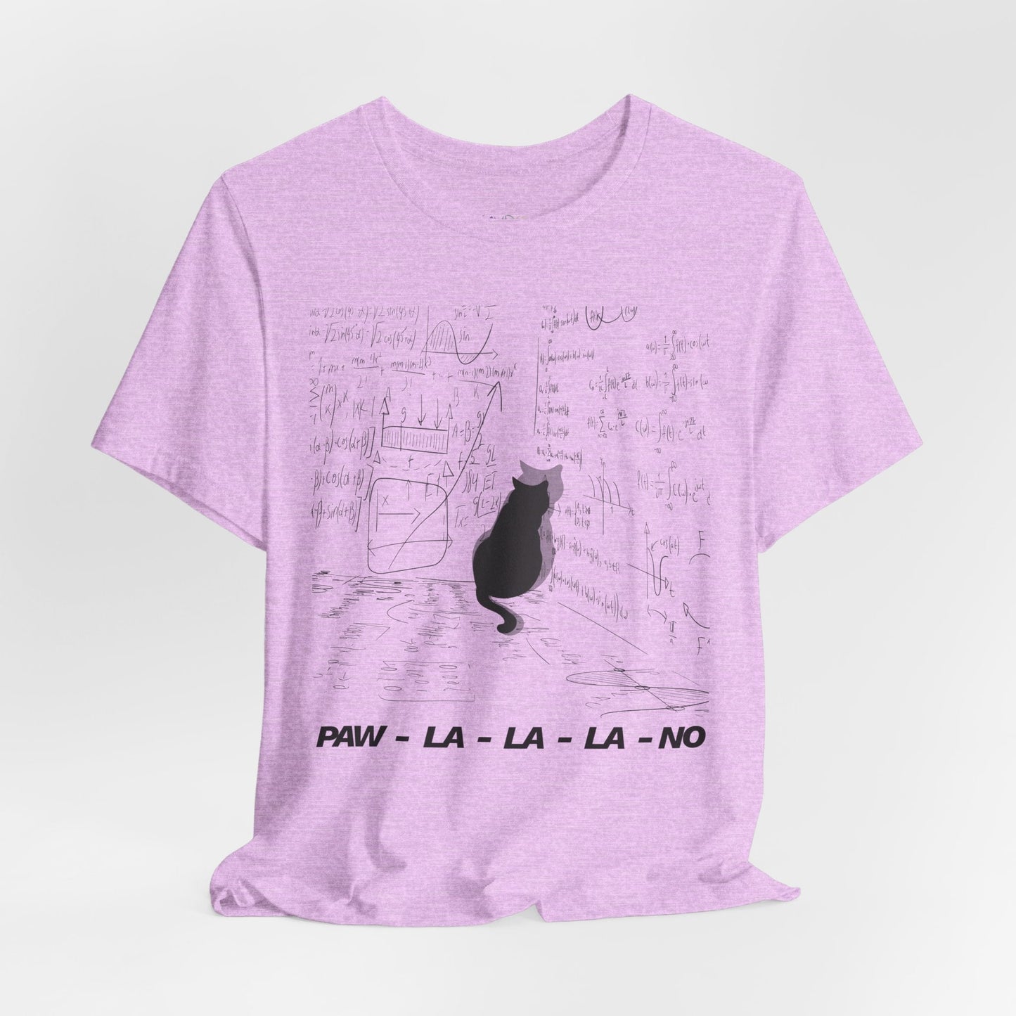 Teen/Adult Unisex Paw-La-La-La-No T-Shirt â€“ Cat Christmas Humor Design Printify