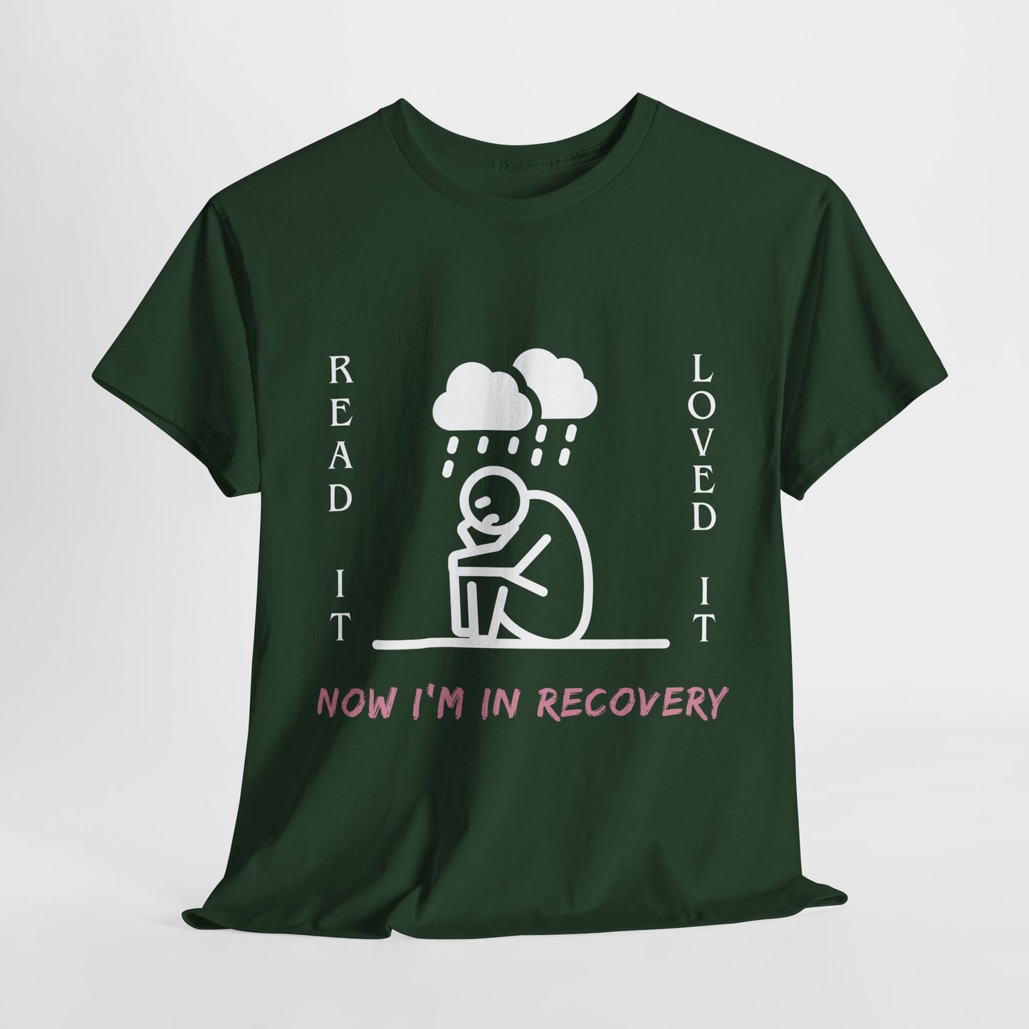Teen/Adult Unisex Tee – Read It, Loved It, Now I’m in Recovery (Emotional Book Hangover Shirt)