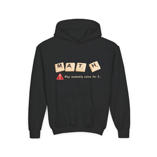 Youth Math Hoodie – May Randomly Solve for X