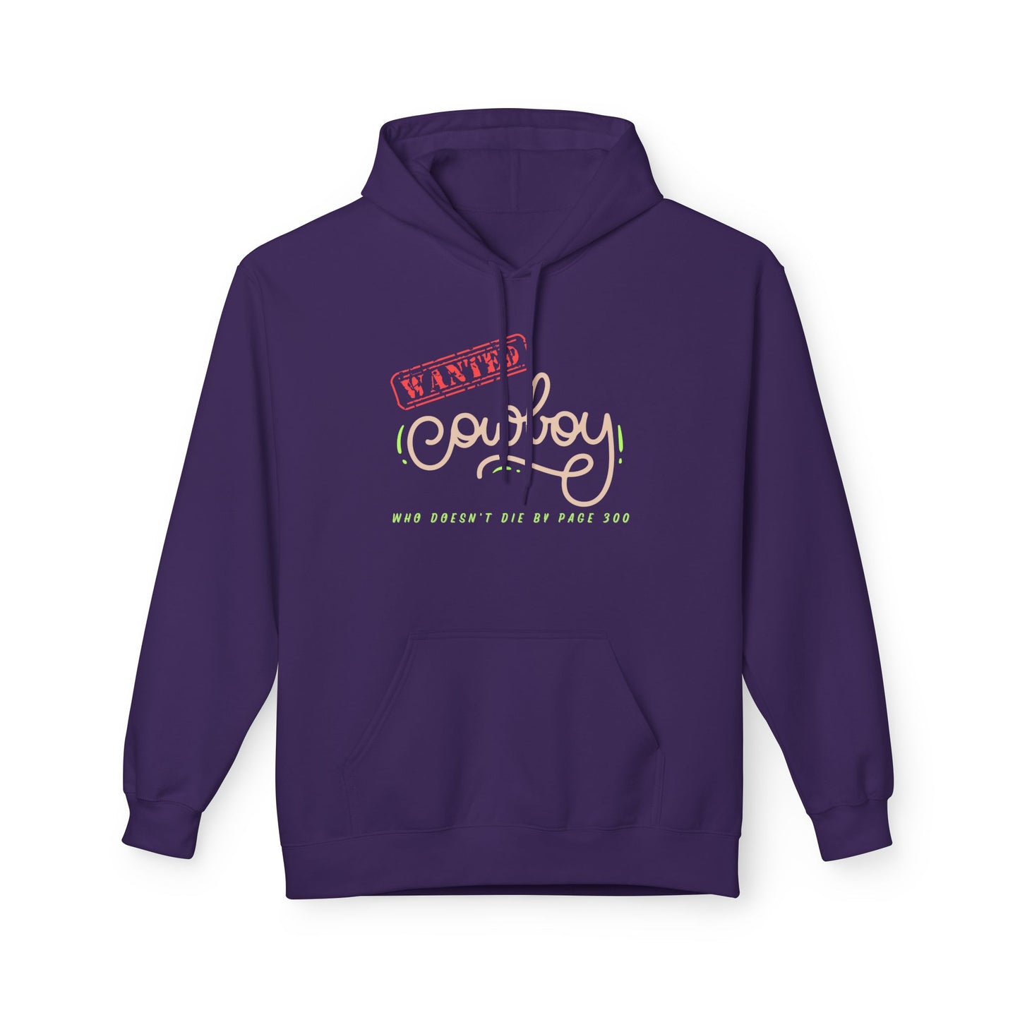 Teen/Adult Unisex Wanted Cowboy Hoodie