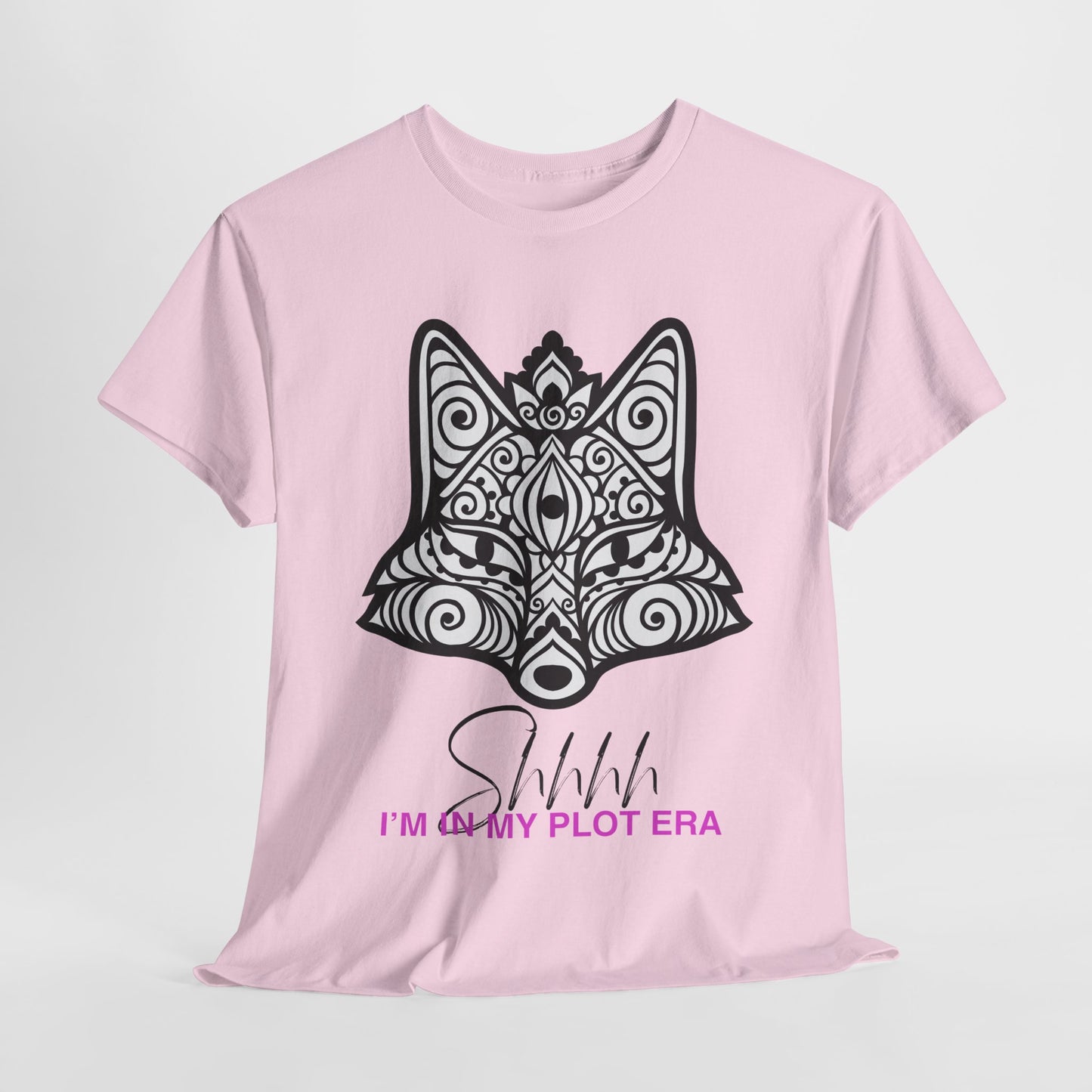 Teen/Adult Unisex – Plot Era Fox Tee – Quiet Reading Aesthetic Shirt