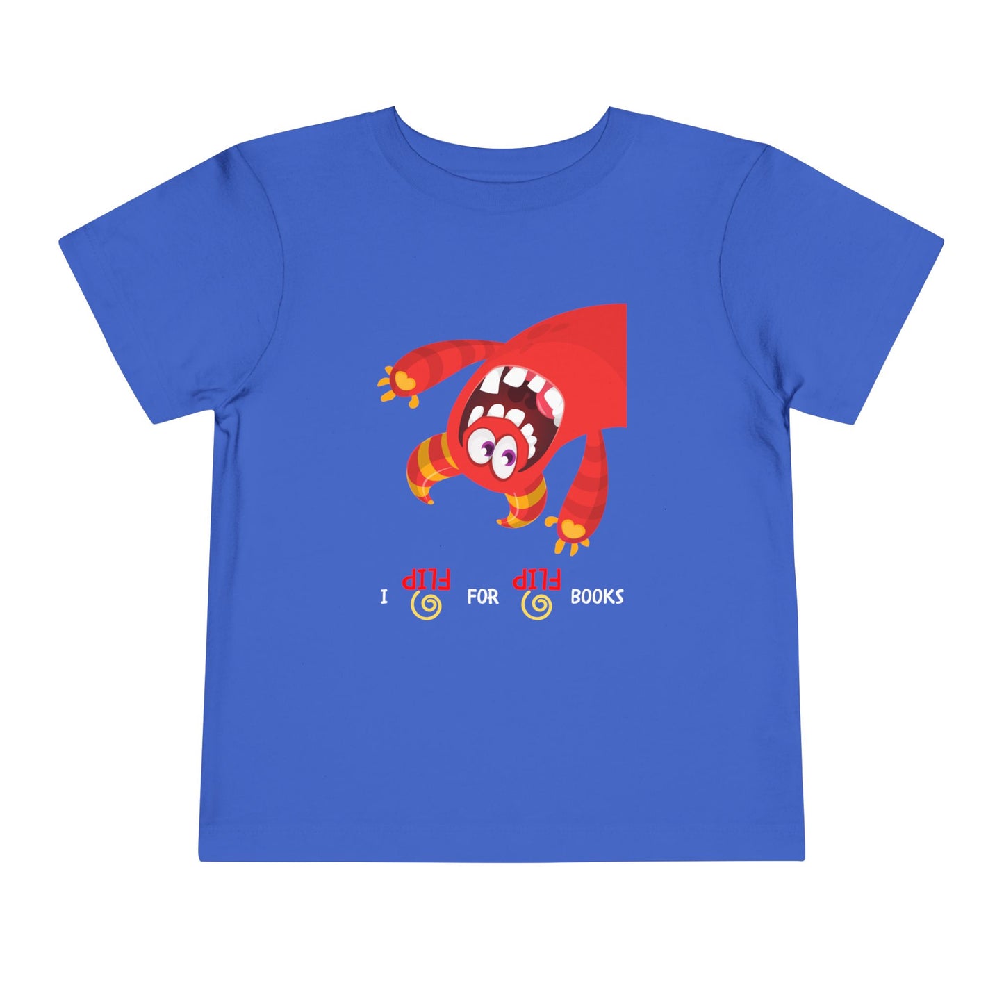 Toddler I Flip for Books Tee