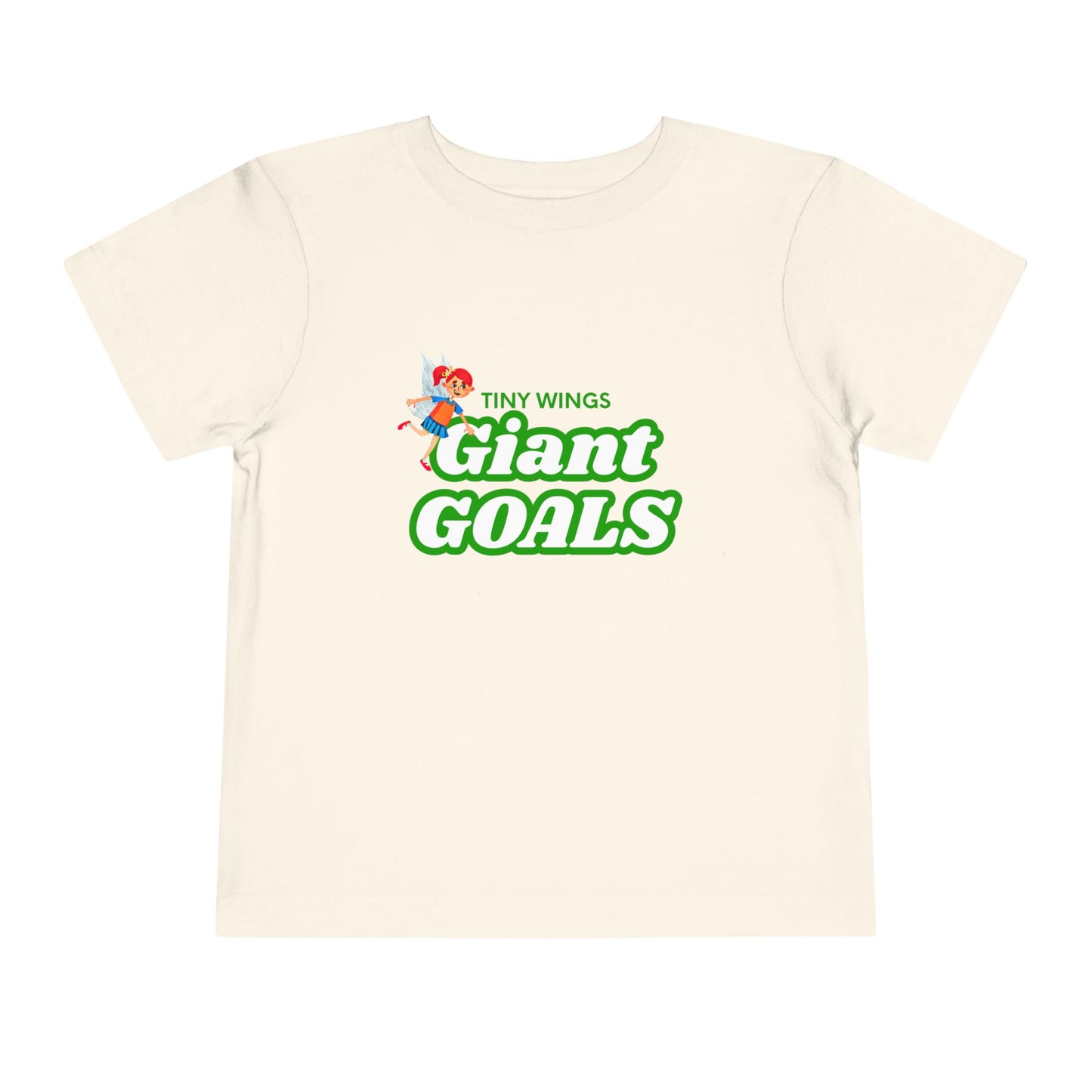 Toddler Tiny Wings Giant Goals Tee – Mei-Mei Empowerment Shirt for Big Dreamers