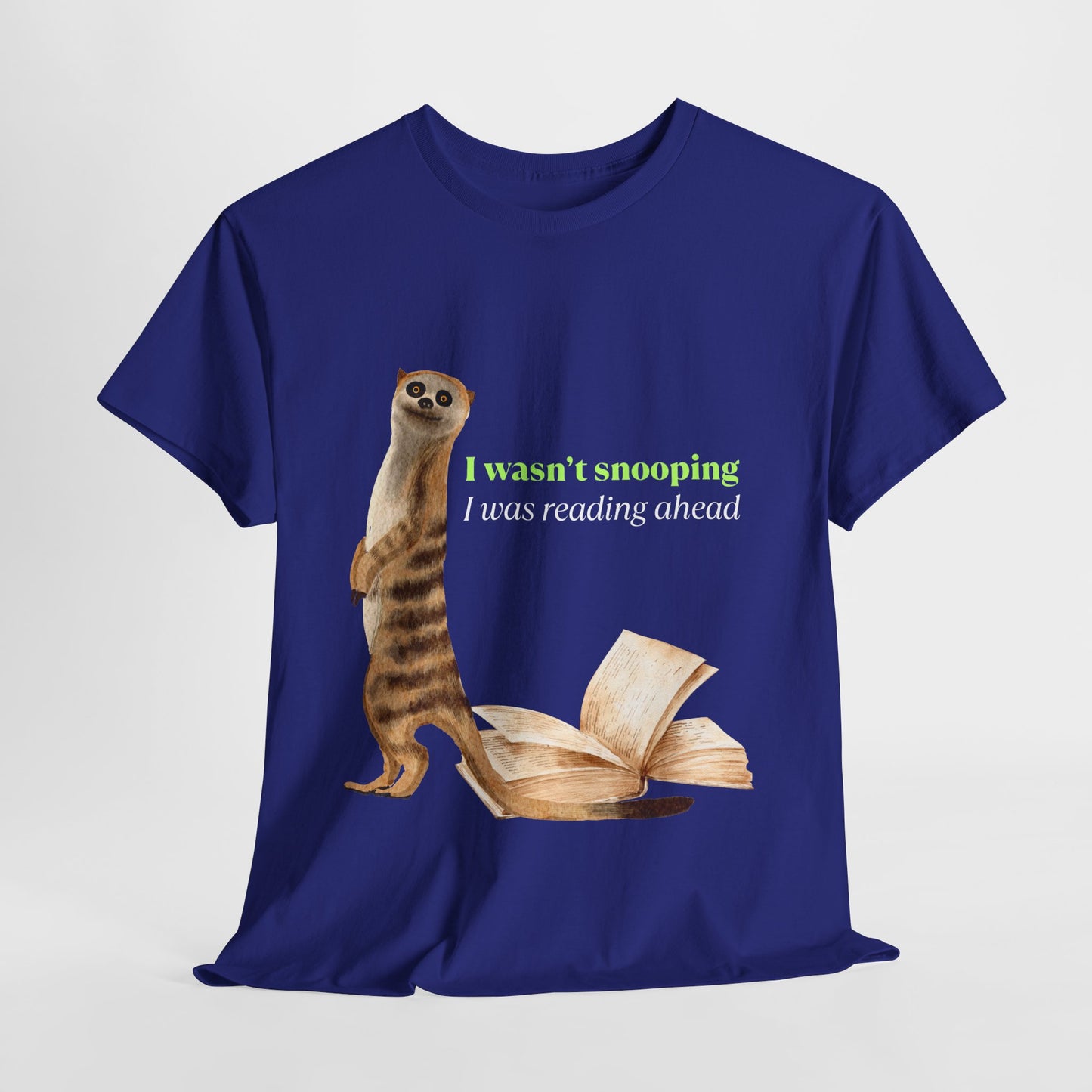 Teen/Adult Unisex Sneaky Reader Tee – For Curious Minds & Page Peekers
