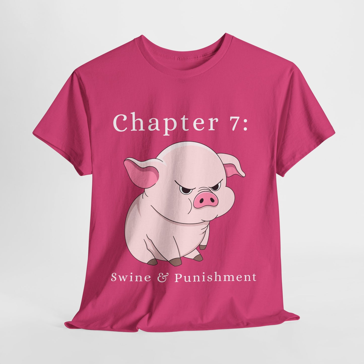 Teen/Adult Unisex Swine & Punishment Tee – Justice Served Snorty