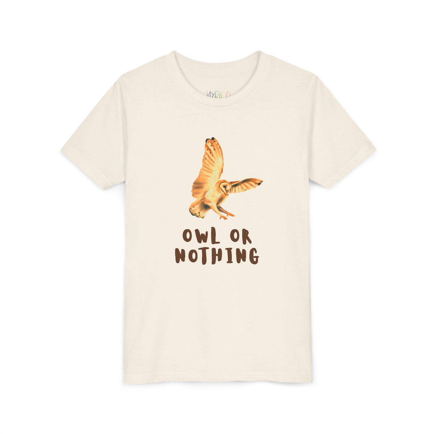 Youth Owl or Nothing T-Shirt – Playful Animal Pun Tee for Kids Who Give It Their All