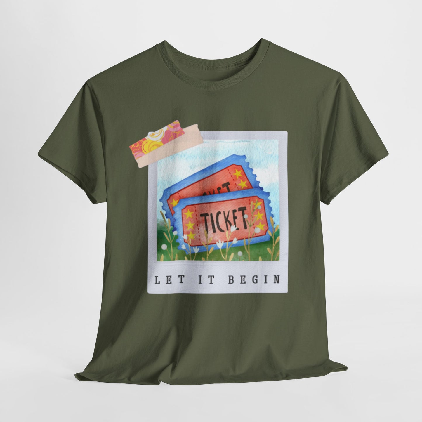Teen/Adult Unisex Let It Begin Tee – Whimsical Ticket Shirt for Readers, Theatre Lovers & Moviegoers