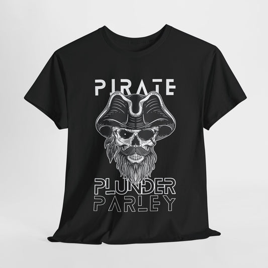 Teen/Adult Unisex “Pirate Plunder Parley” Tee – For Rogues, Rebels, and Readers